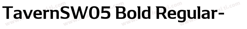 TavernSW05 Bold Regular字体转换
